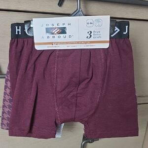 Joseph Abboud Boys Boxer Briefs - Deep Burgundy